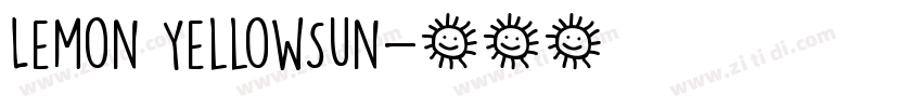 Lemon YellowSun字体转换